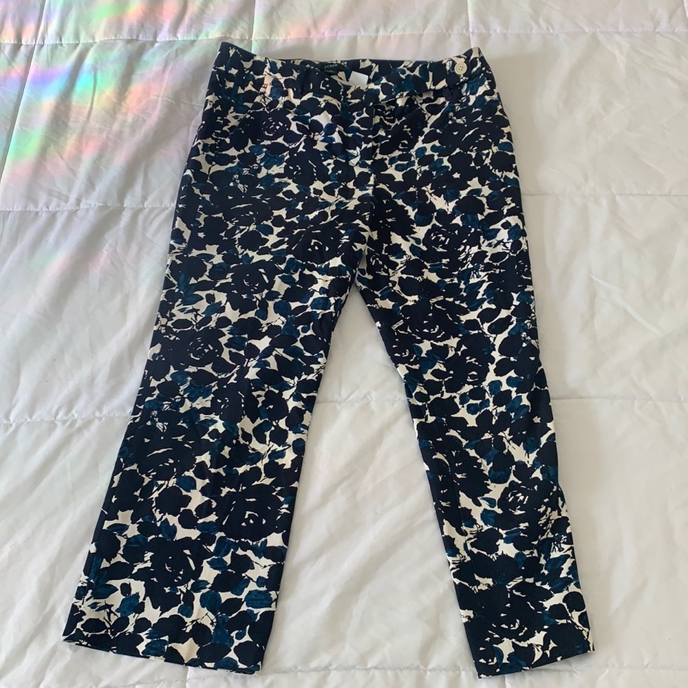 J Crew Floral Capris Size 6